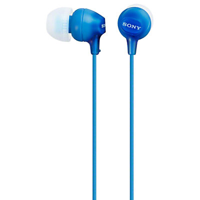 Sony MDR-EX15AP In-Ear Headphones with Mic/Remote Blue